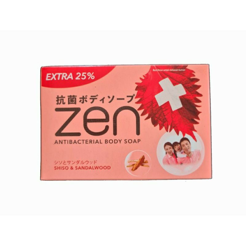 PROMO Zen Antibacterial Body Soap Merah 80 gr Buy 3 get 1