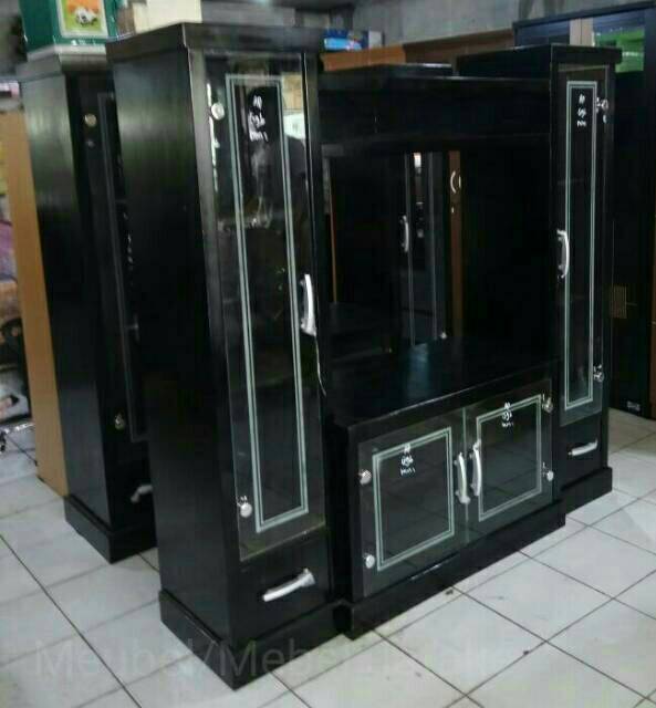 Bufet AVanza TV32" Inch | Bupet Pajangan Kaca Bor