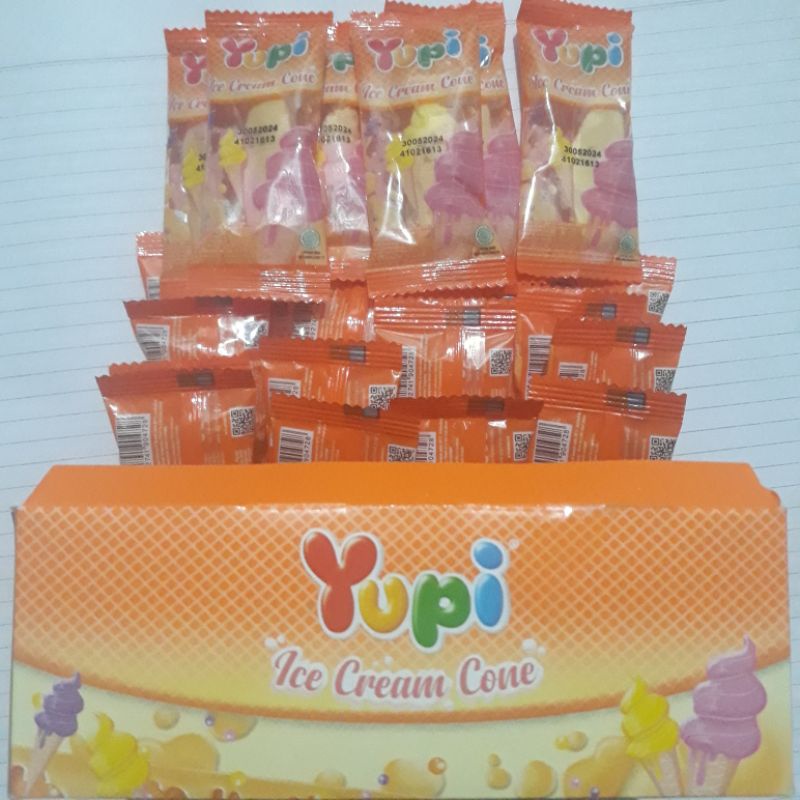 

Yupi rasa Ice cream cone1pak isi 24pcs permen jelly yupi terbaik enak termurah Permen Yupi Jelly box isi 24pcs yupi murah 2box isi 24pcs /yapsnack001