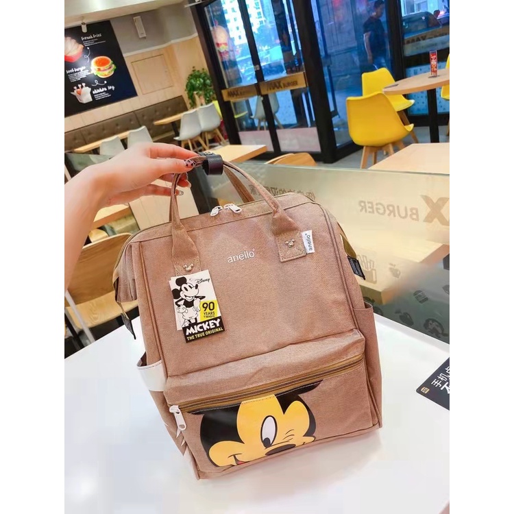 ZC 6521 RISCE TAS RANSEL MICKEY MOUSE ANELLO IMPORT WANITA CEWEK PEREMPUAN JAKARTA BATAM CR 7259