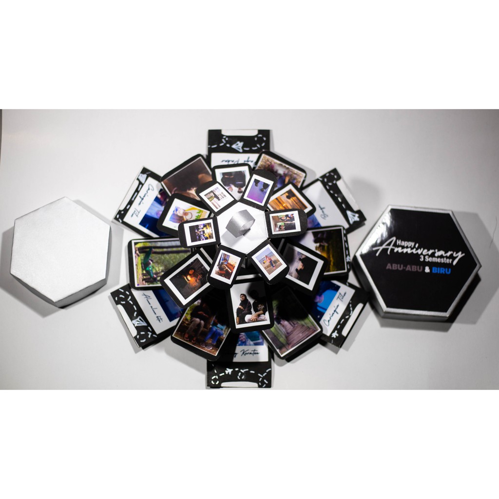 

[Surprise Kado Unik] SaguHati Hexa Box | Anniversary, Hadiah Ulang Tahun, Valentine, Wedding