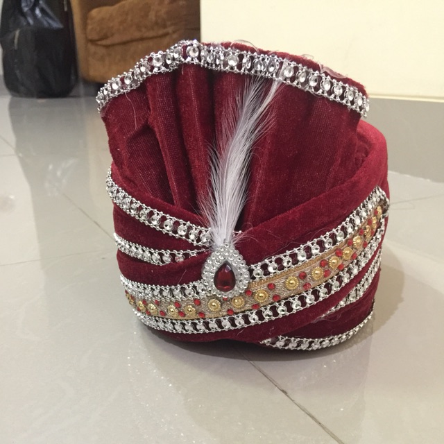 Topi turban india anak kids sherwani bollywood fashion show