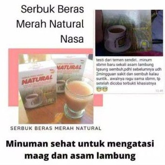 

Serbuk Beras Merah Natural NASA