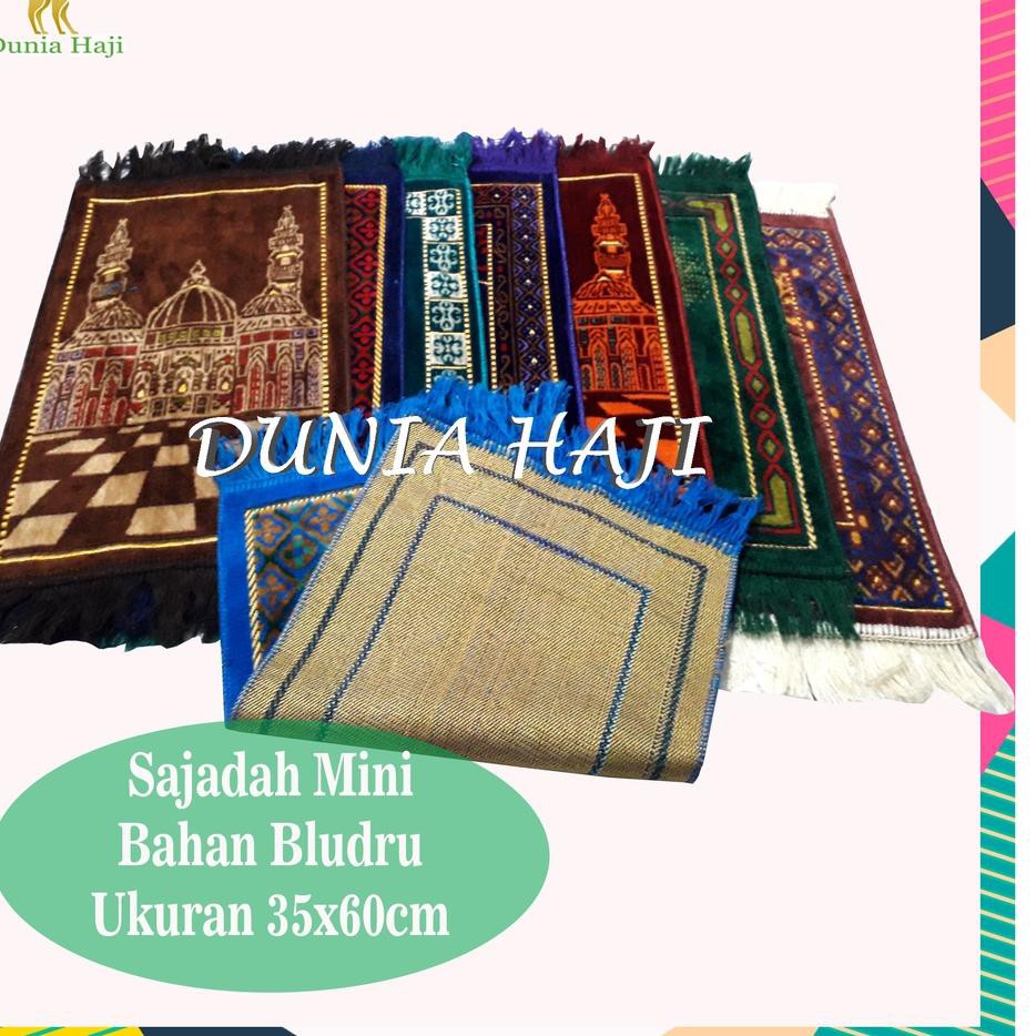 (HOT PRODUCT BEST SELLER) GROSIR Sajadah Muka Bludru Alydrus 35*60cm Tebal Turki Sajadah Mini Sujud