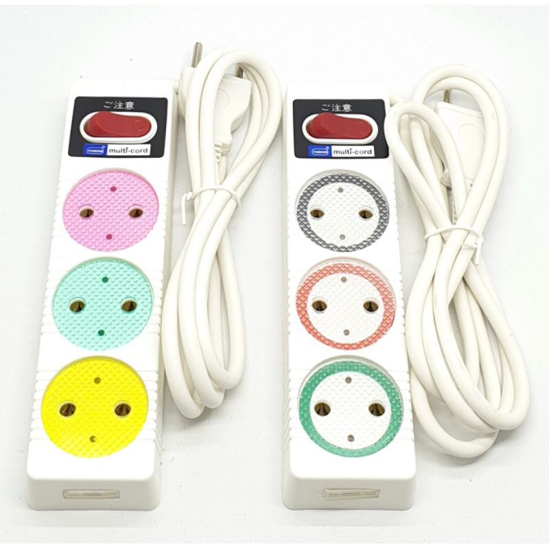 LY-211SK 1,5M 3L Loyal Yunior Stop Kontak Saklar Lampu 1,5 Meter 3 Lubang / Colokan Listrik
