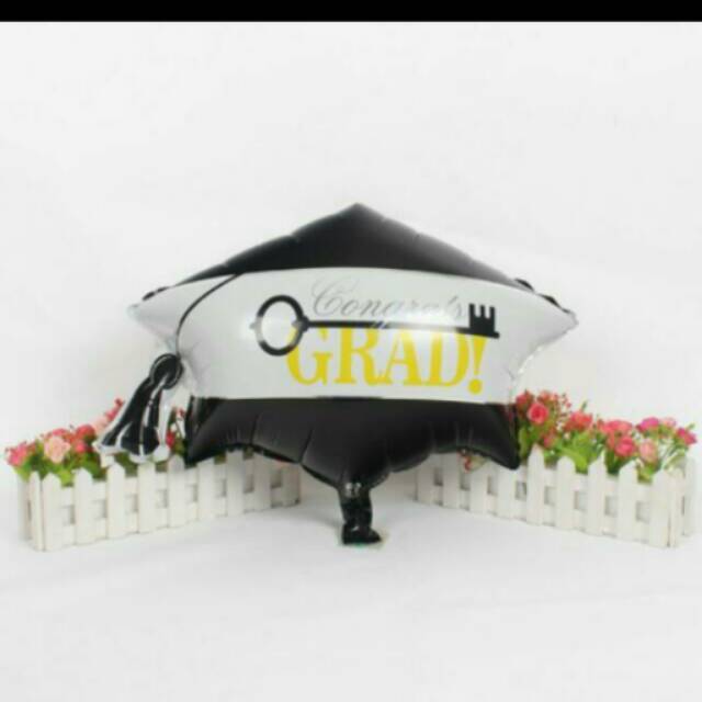 Balon graduation topi