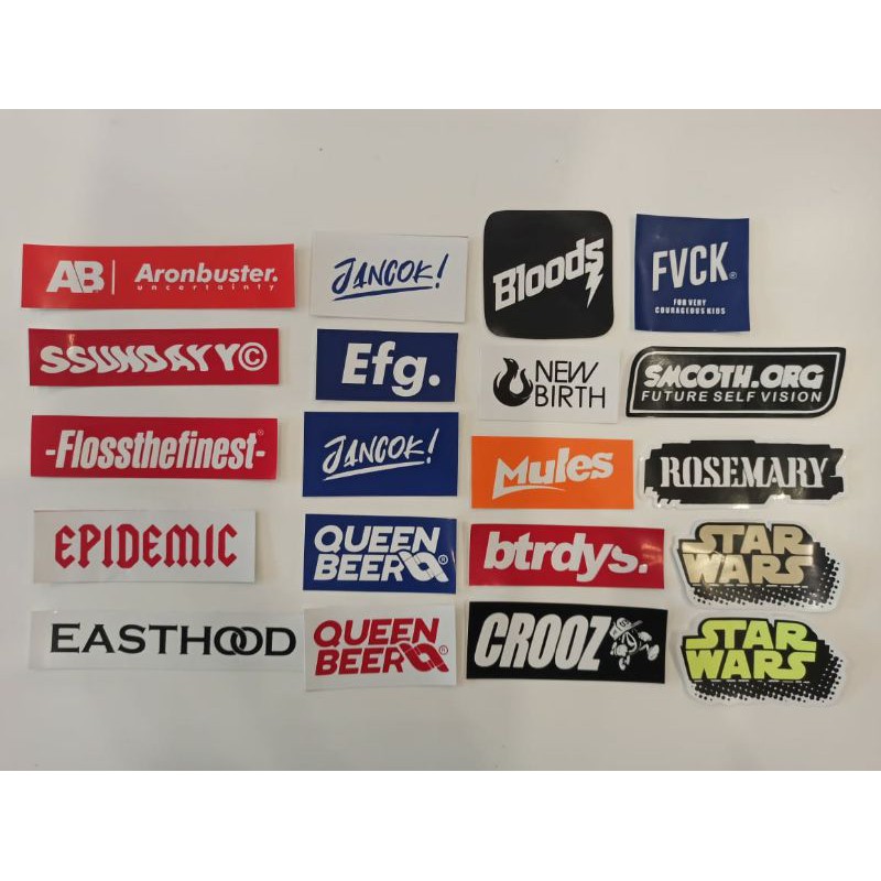 

STIKER BRAND DISTRO MURAH BISA PILIH BAHAN GRAFTAC ANTI AIR