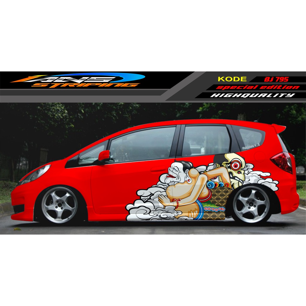 DECAL STIKER MOBIL JAZZ BRIO AVANZA SIGRA YARIS / STIKER VARIASI MOBIL / MODIF STICKER MOBIL 620