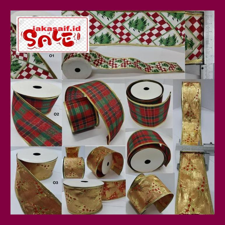 

Natal Aks- Pita Natal Christmas Ribbon Seri O (6,3Cm X 2,75M) (Per Roll) 790Natt