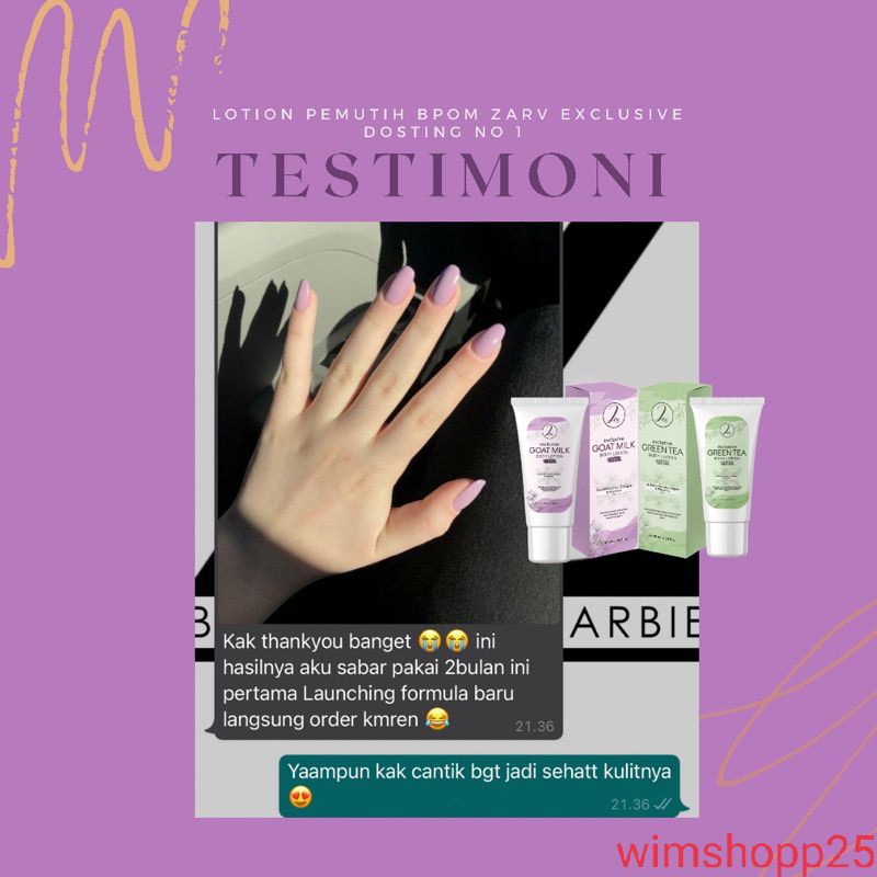 PAKET LOTION PEMUTIH DOSTING EXCLUSIV BY ZARV