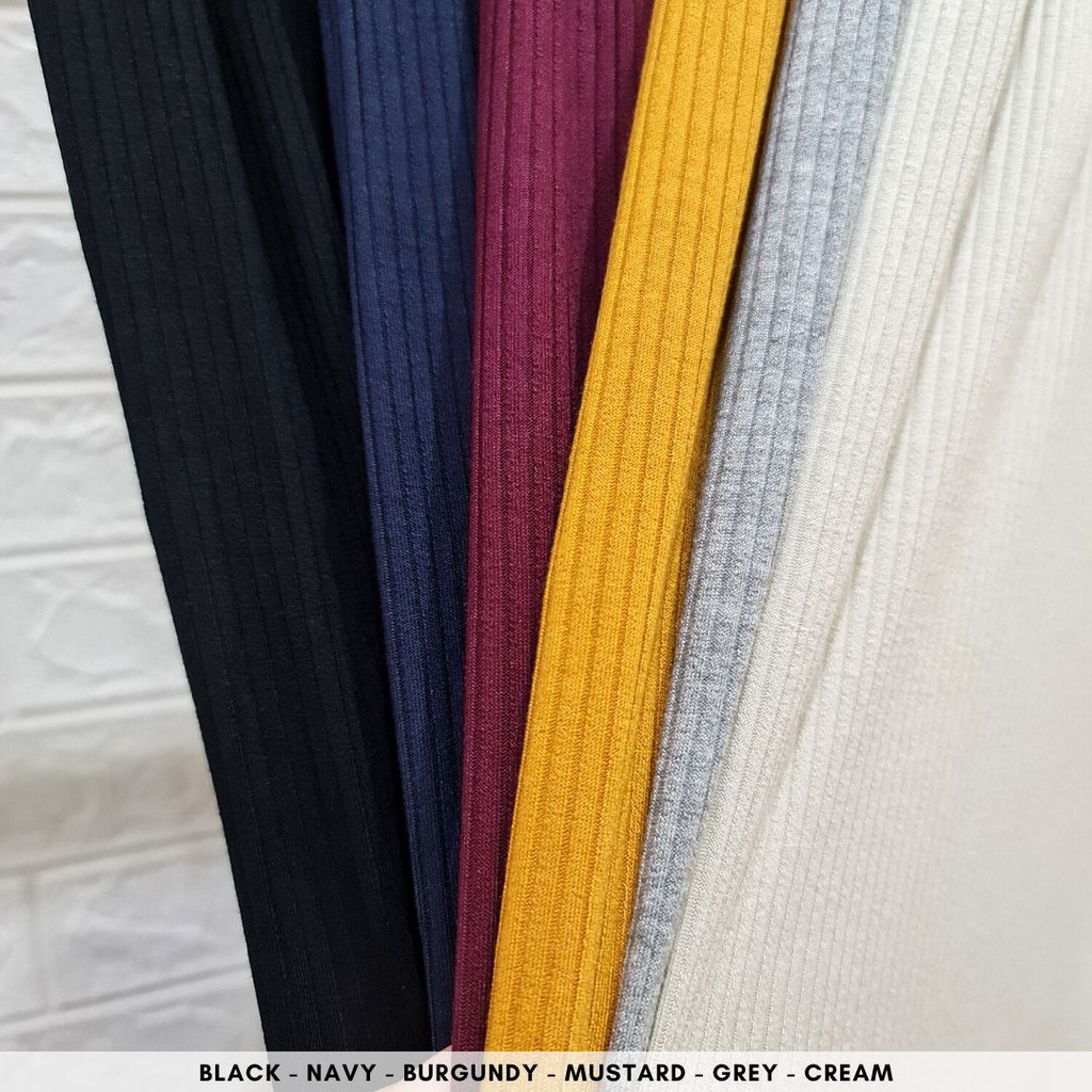 4388 seirene knit one set button long sleeves one set rib polos stelan rajut wanita cardi