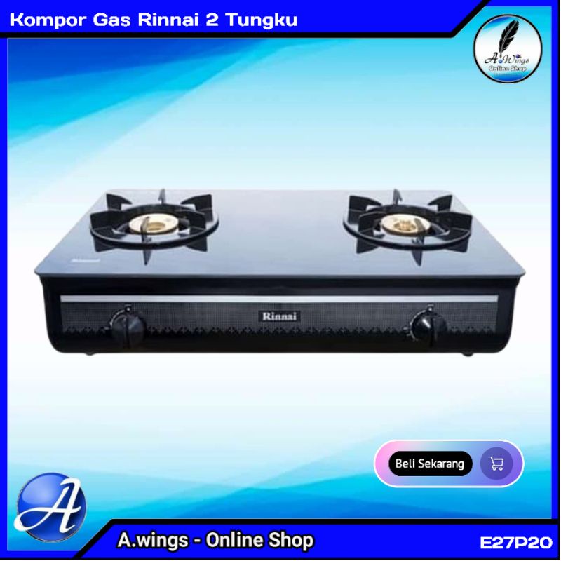 Jual E27p Rinnai Ri 712 Gab Kompor Gas 2 Tungku Dengan Lapisan Kaca Schott Baru Bergaransi Resmi Indonesia Shopee Indonesia