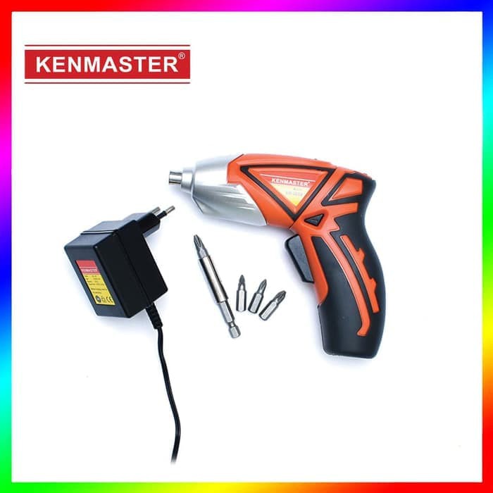 Kenmaster KM-48 Cordless Charger Drill -Bor Tangan Baterai Tanpa Kabel