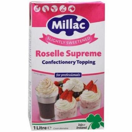 

(BISA COD) millac roselle whipping cream 1 liter KHUSUS GRAB & GOJEK