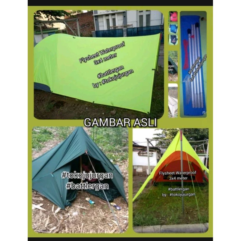 flysheet / footprint battlergan 2x3 meter waterproof 100%