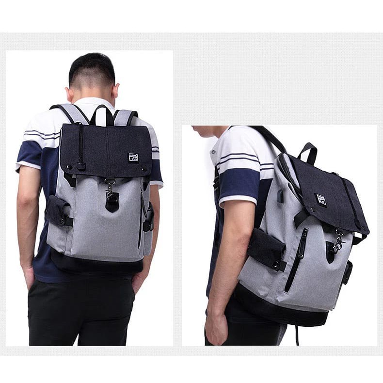 Tas Ransel Backpack Pria Kapasitas Besar Bisa Buat Sekolah Anak Laki2 Murah TK, SD, SMP Model Kekinian VIRAL Style Korean Tas Ransel BOMBER