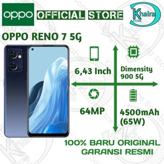 Oppo Reno 7 5G (Ram 8Gb+256Gb)100% Baru Original & Bergaransi Resmi Oppo