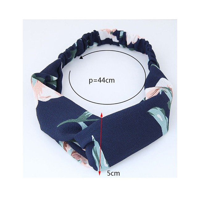 LRC Bando Fashion Flower Pattern Decorated Headband