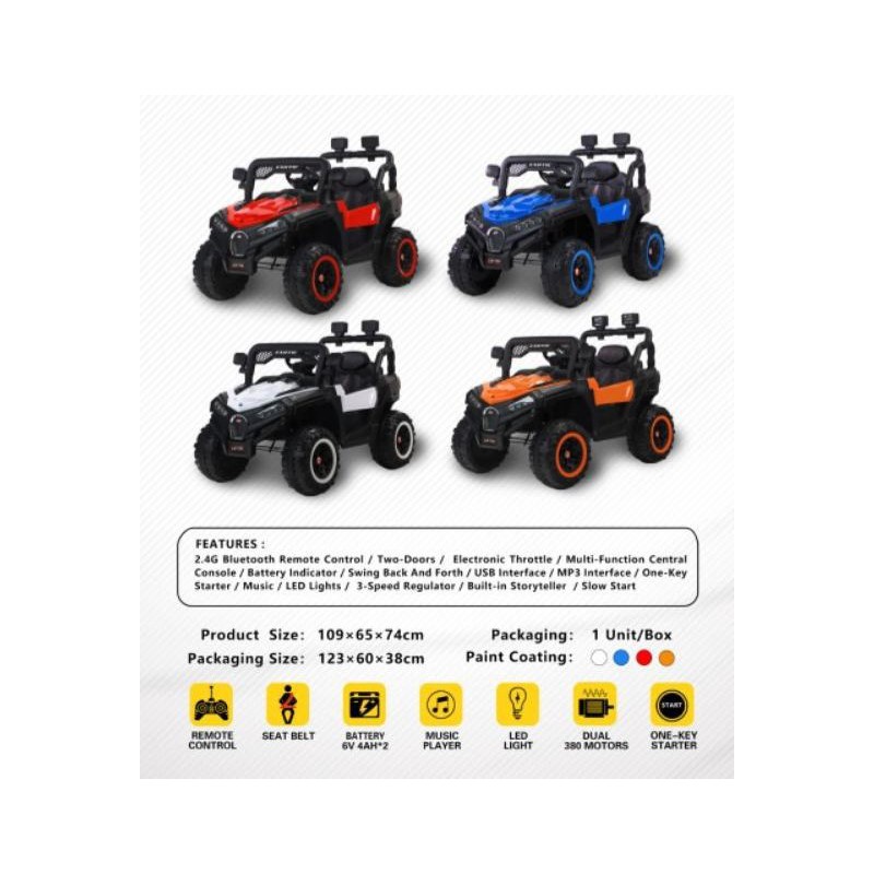 MOBILAN AKI ANAK JEEP UTV EXOTIC EJP 7704