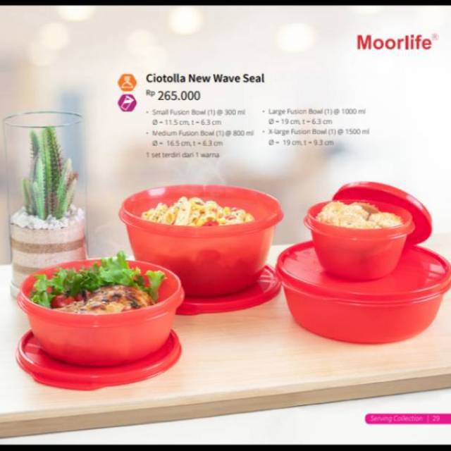 MOORLIFE Mangkuk Set Ciotolla Termurah