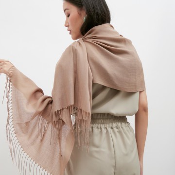 Scarf Plain Pashmina Cashmere 02