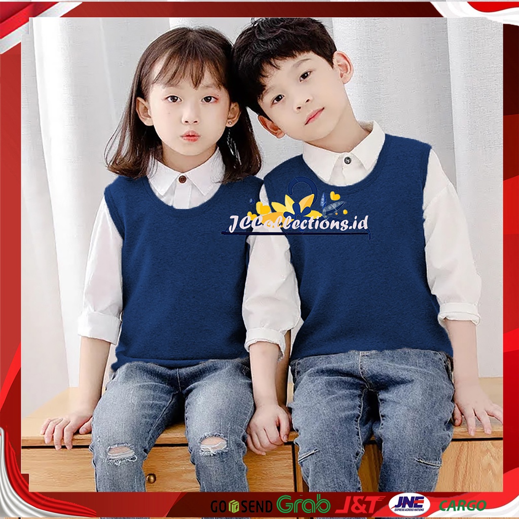 Rompi Vest Anak Korea Oneck  / Kids Vest Rajut Anak Odwinn - JCCollections