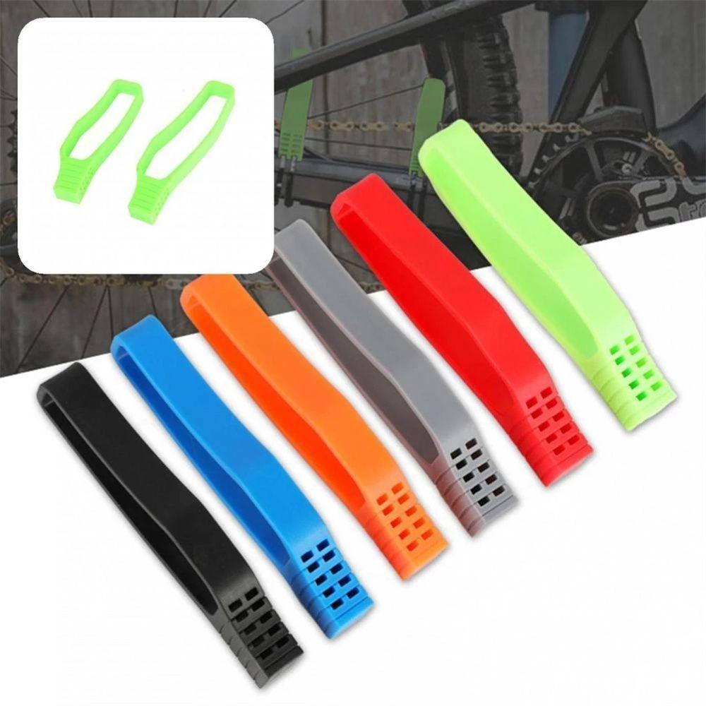 Lanfy Pelindung Rantai 1pasang Bagian Sepeda Aksesori Tensioner Rantai Sepeda Pemasangan Mudah Tensioner Rantai