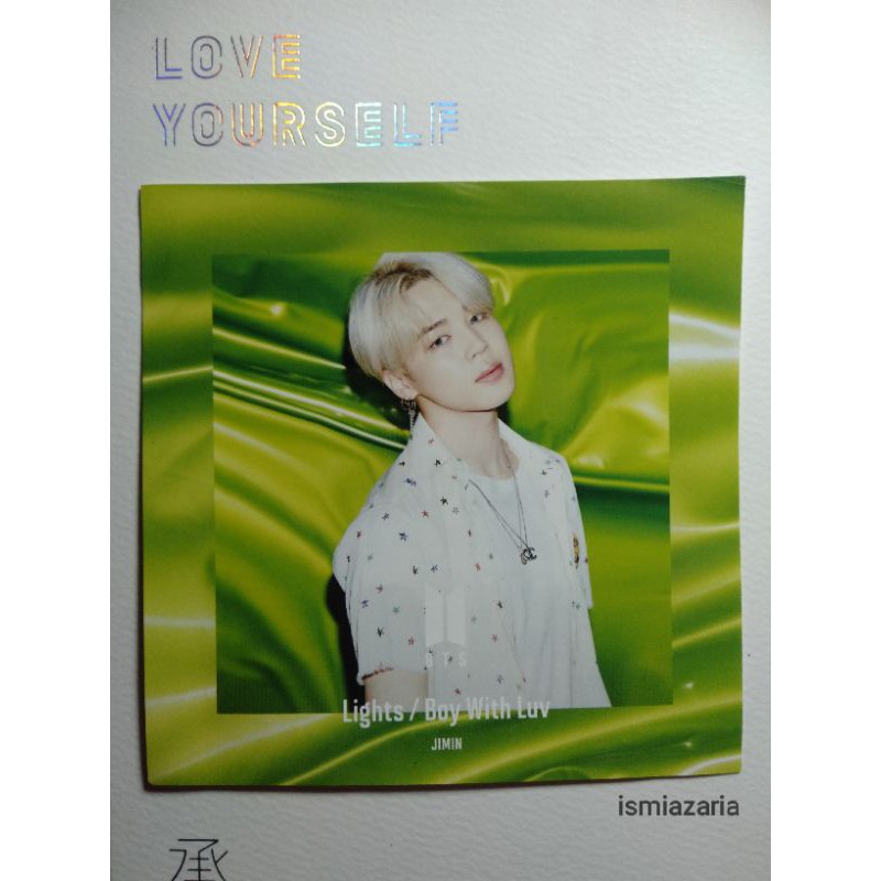 

OFFICIAL POSTCARD LIGHT JIMIN (BWL JACKET)