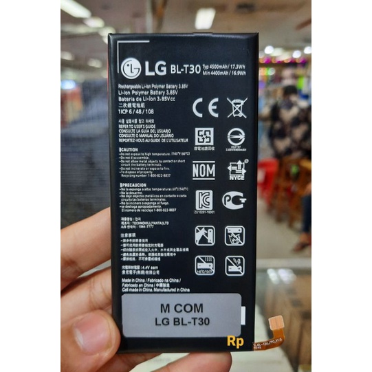 Baterai LG V30 BL T34 H930 H932 BLT34 BL-T34 / Batre LG K10 X Power 2 M320 BL-T30 BLT30 BL T30 ORIGINAL