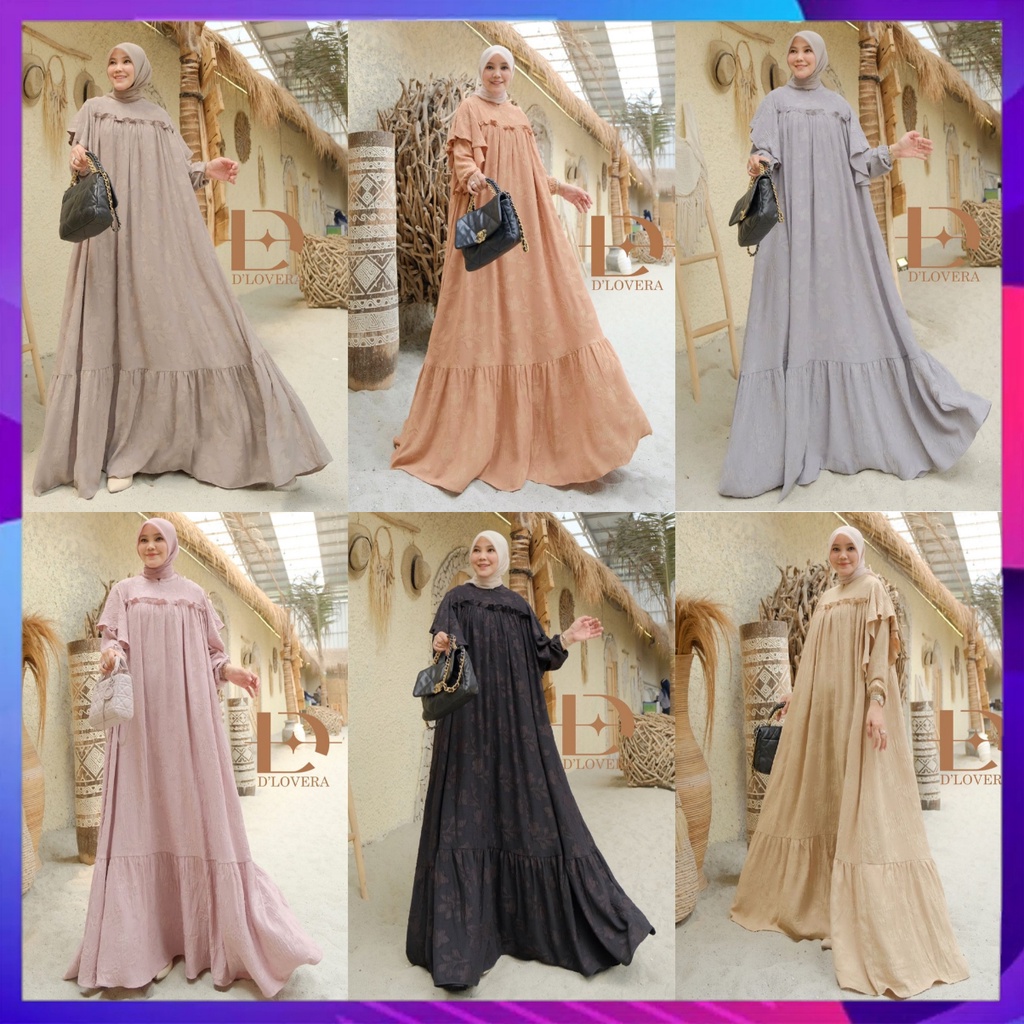 Bianca Dress Original By D'lovera Gamis Bianca Ori Dhilovera Baju Wanita Baju Muslimah Pakaian Wanit