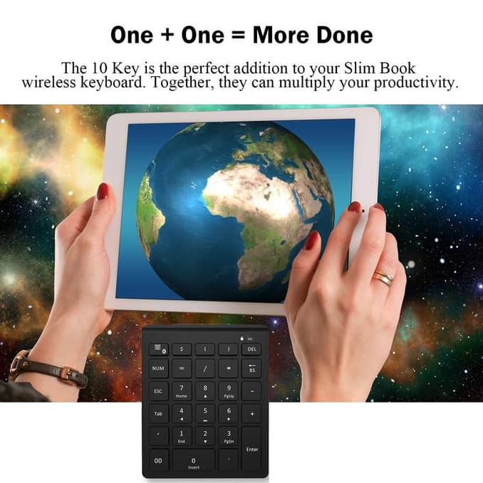 AVATTO Bluetooth Wireless Numeric Keypad Mini Numpad For PC