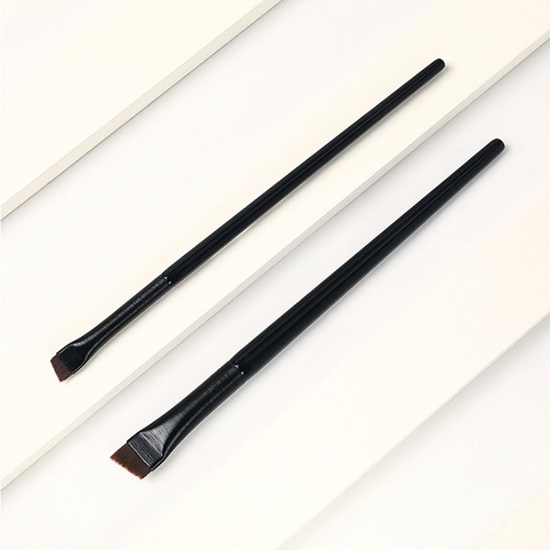 Brush Kosmetik / MakeUp Angled Sharp Bulu Sintetis Untuk Alis, Eyeliner