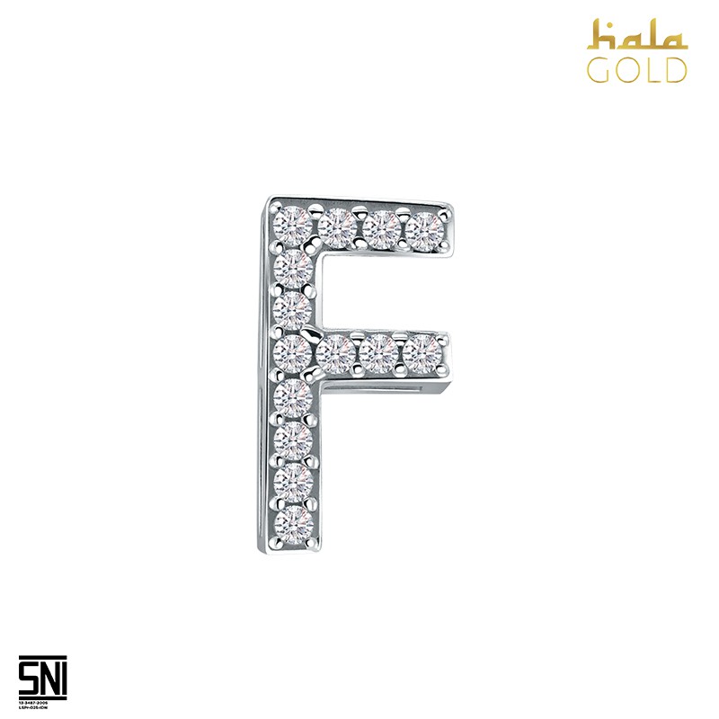 

Liontin Hala Gold Prilly Latuconsina's Lop U Collection Alphabet F kadar pas 75.5 SNI 3LZ0720