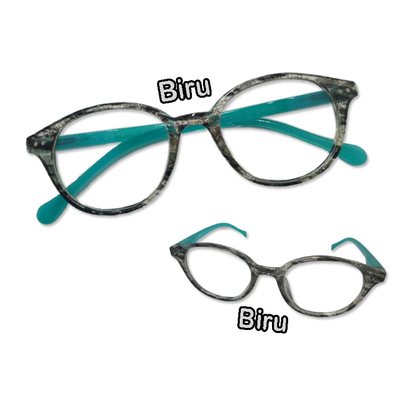 Kacamata Anti Radiasi Sinar Biru Frame Oval Korean Style Pria Wanita Kaca mata Fashion Lensa Reading Glasses Lensa Blue Light Blocking