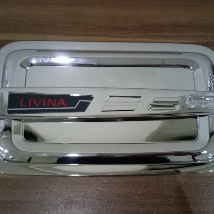 TANK COVER TUTUP TANGKI CHROME MOBIL GRAND LIVINA 2007-2018