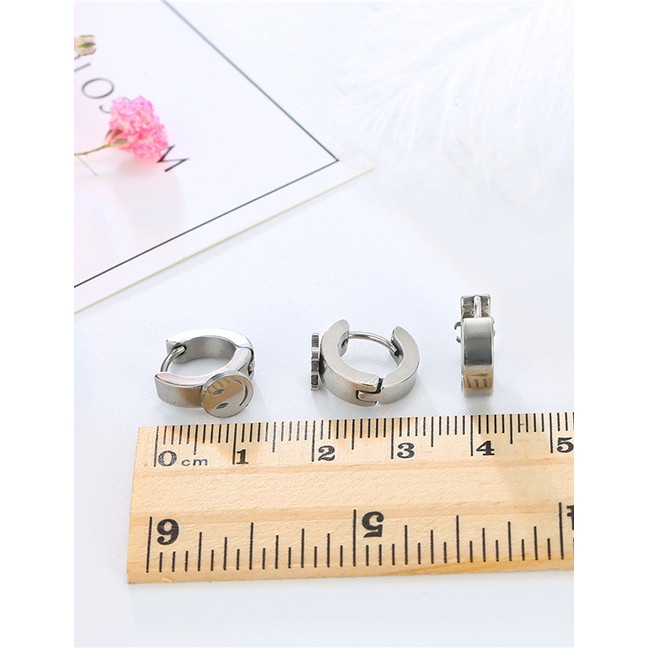 LRC Anting Tusuk Fashion Silver Stainless Steel Earring F66562