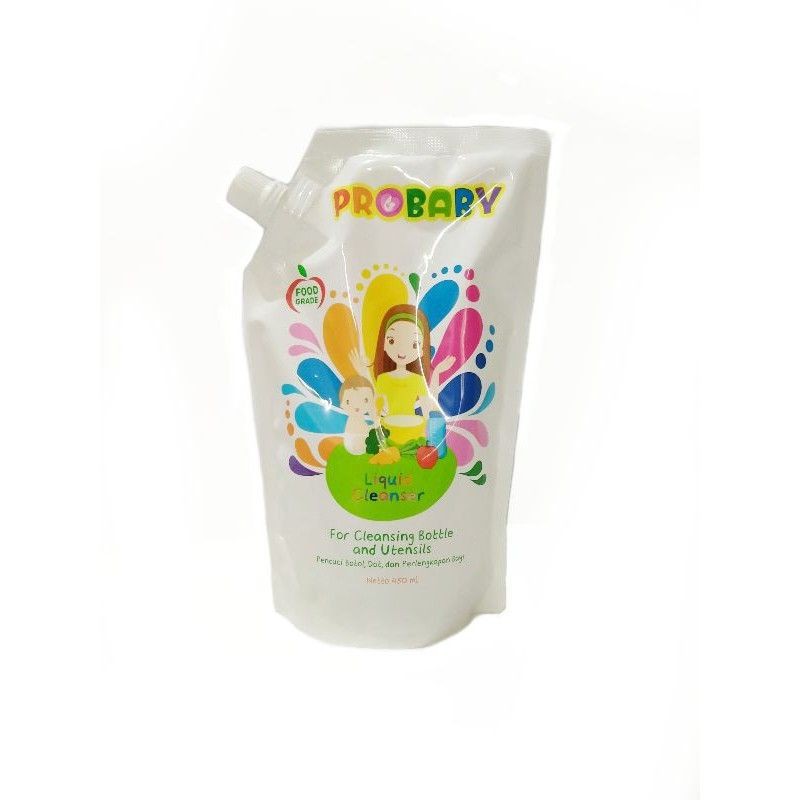 PROBABY Liquid Cleanser 700 ml 450 ml Pro Baby Sabun Cuci Botol dan 450ml FREE 150ml