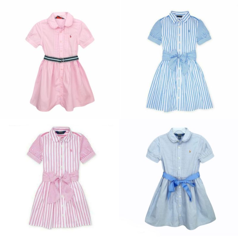 DRESS ANAK R*LPH LAUREN/POLO LENGAN PENDEK DAN PANJANG