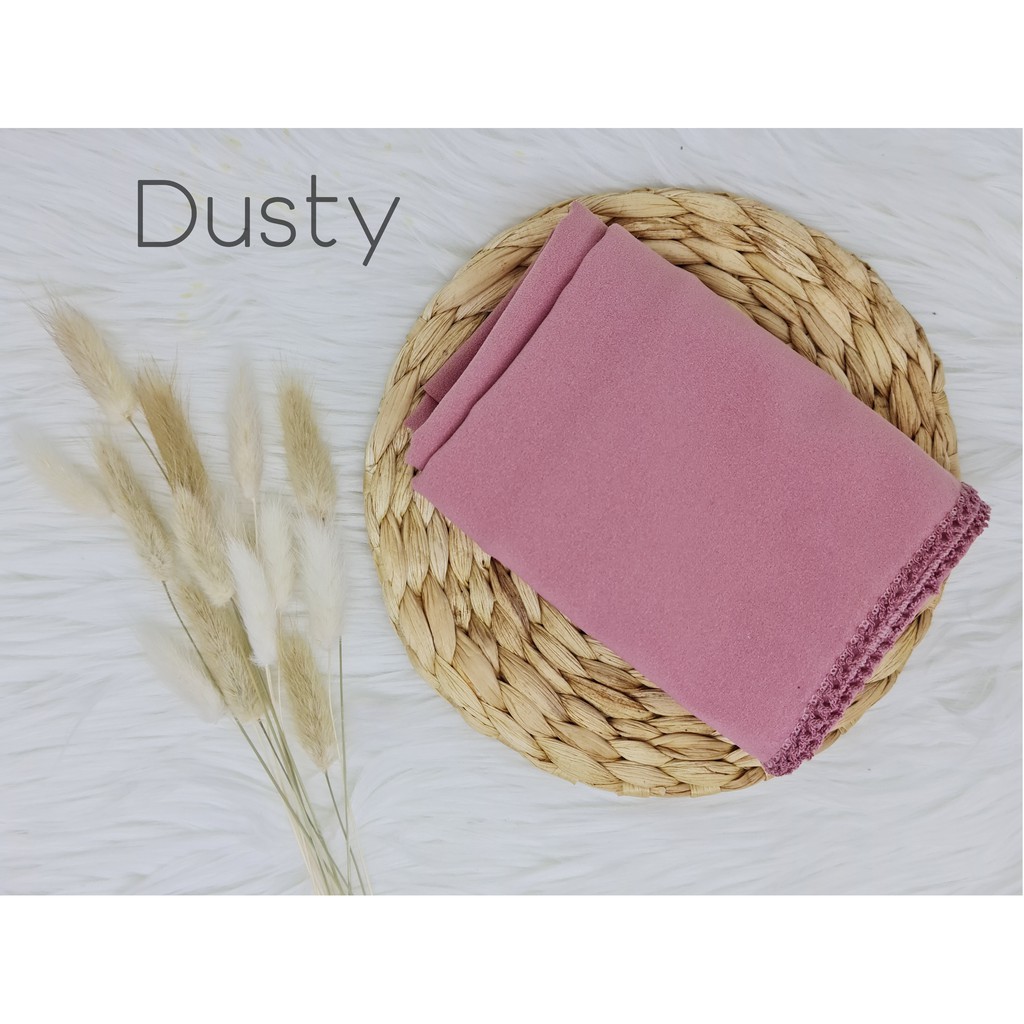 Pashmina Picot Crochet Diamond Stretch-Dusty