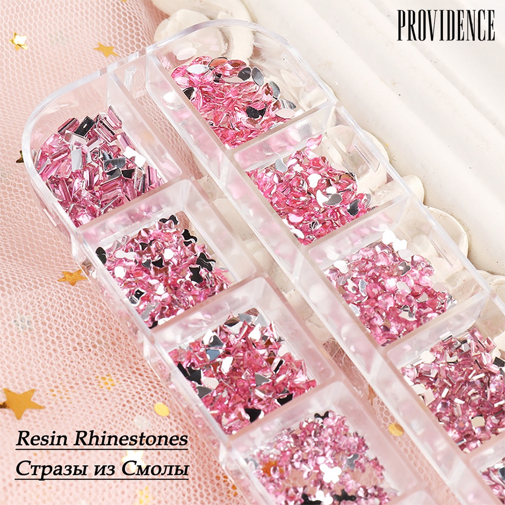 Providence Nail Sequins Different Shape Design Decorative Glass Creative Nail Decor Rhinestone for Women