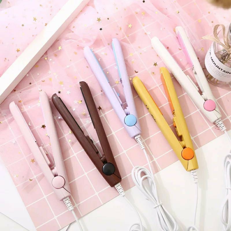 ORI Alat Catok Mini Karakter 2 in 1 Catok Curly Ion Karakter Catokan Rambut Murah Pelurus Hair Iron