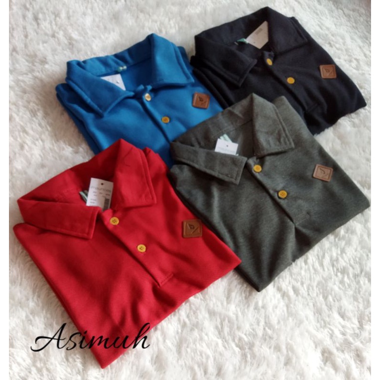 kaos anak polo shirt || kaos anak kerah kombinasi warna