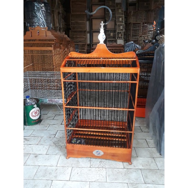 sangkar/kandang kotak Ebod no 2 warna coklat