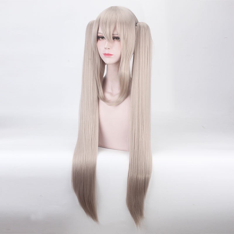 LOL-130 wig clip on rambut palsu cosplay gray marie antoinette