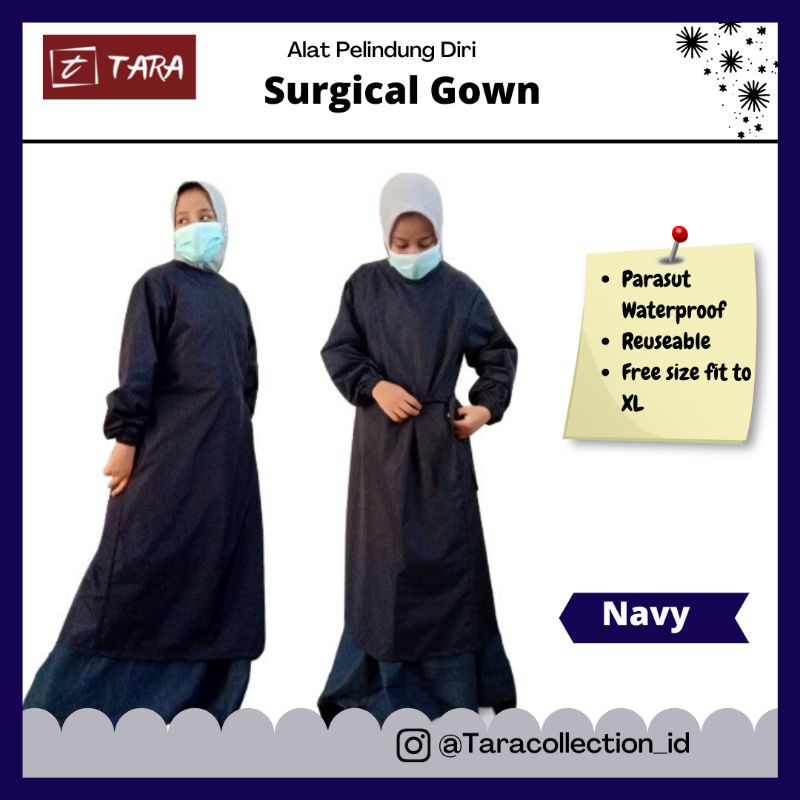 Surgical Gown I APD gown I Baju Gown I Baju Medis I Jubah Operasi  I Gown Parasut - warna