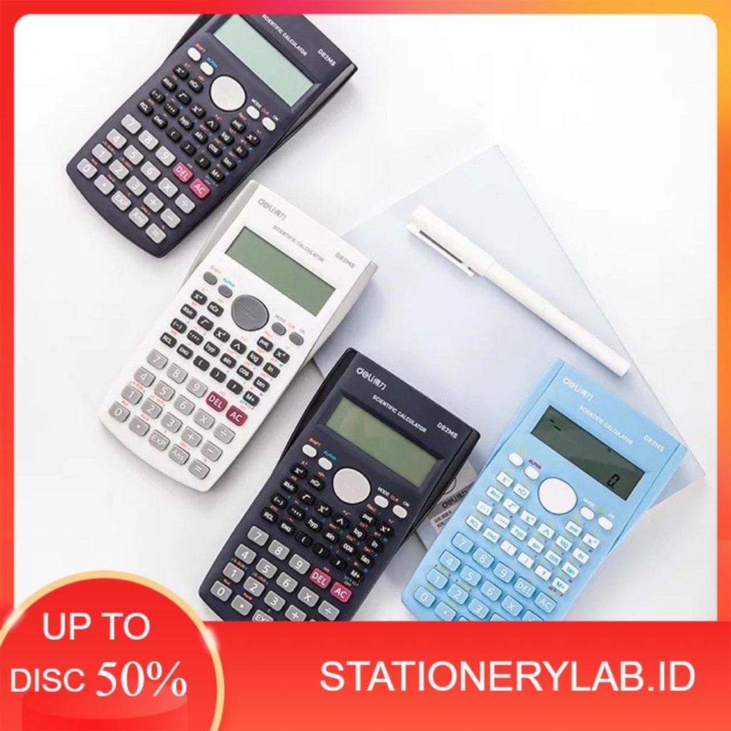

LAB PL 072 | DELI KALKULATOR SCIENTIFIC LAYAR LCD | CALCULATOR ILMIAH