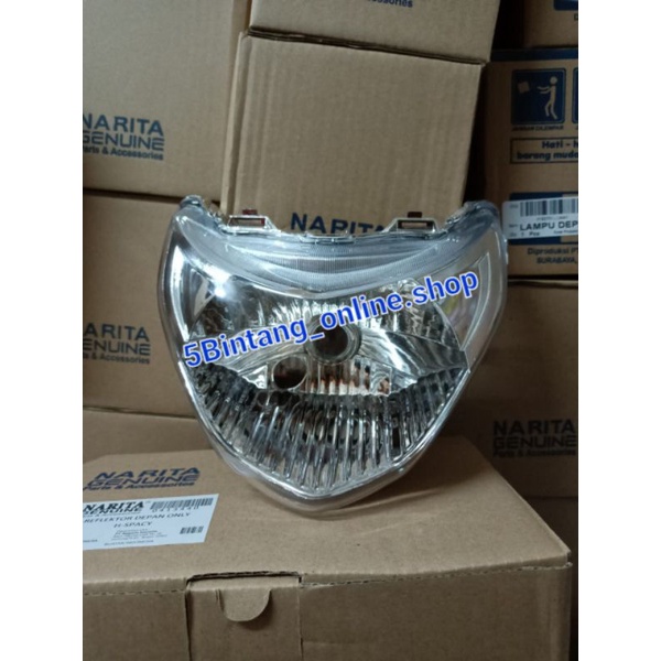 Lampu reflektor kaca depan suzuki spin new 125 kw