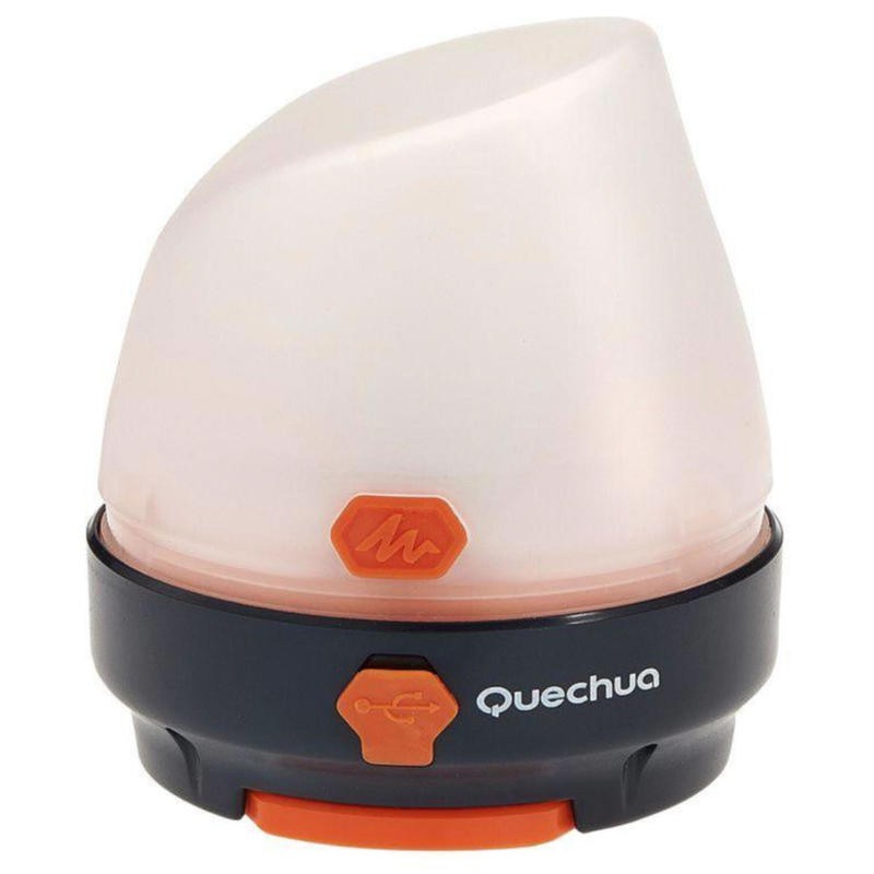 QUECHUA BL50 Lampu Camping Charge USB atau Dinamo 3 Mode Cahaya Anti Air