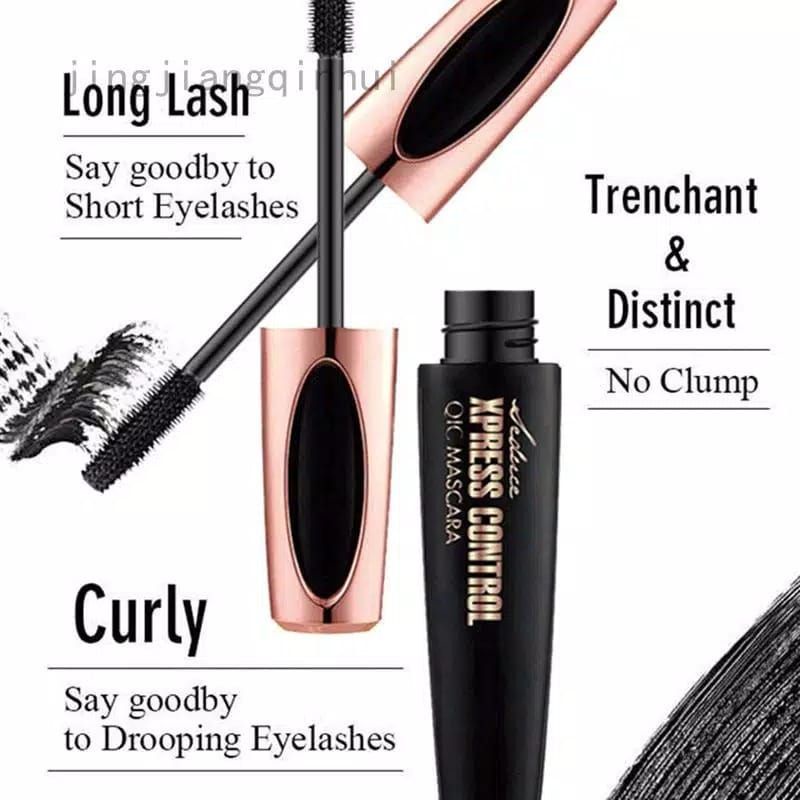 Medan Termurah long lasting &amp; waterproof Maskara Mascara 4D silk fiber eyelash Secret Macfee