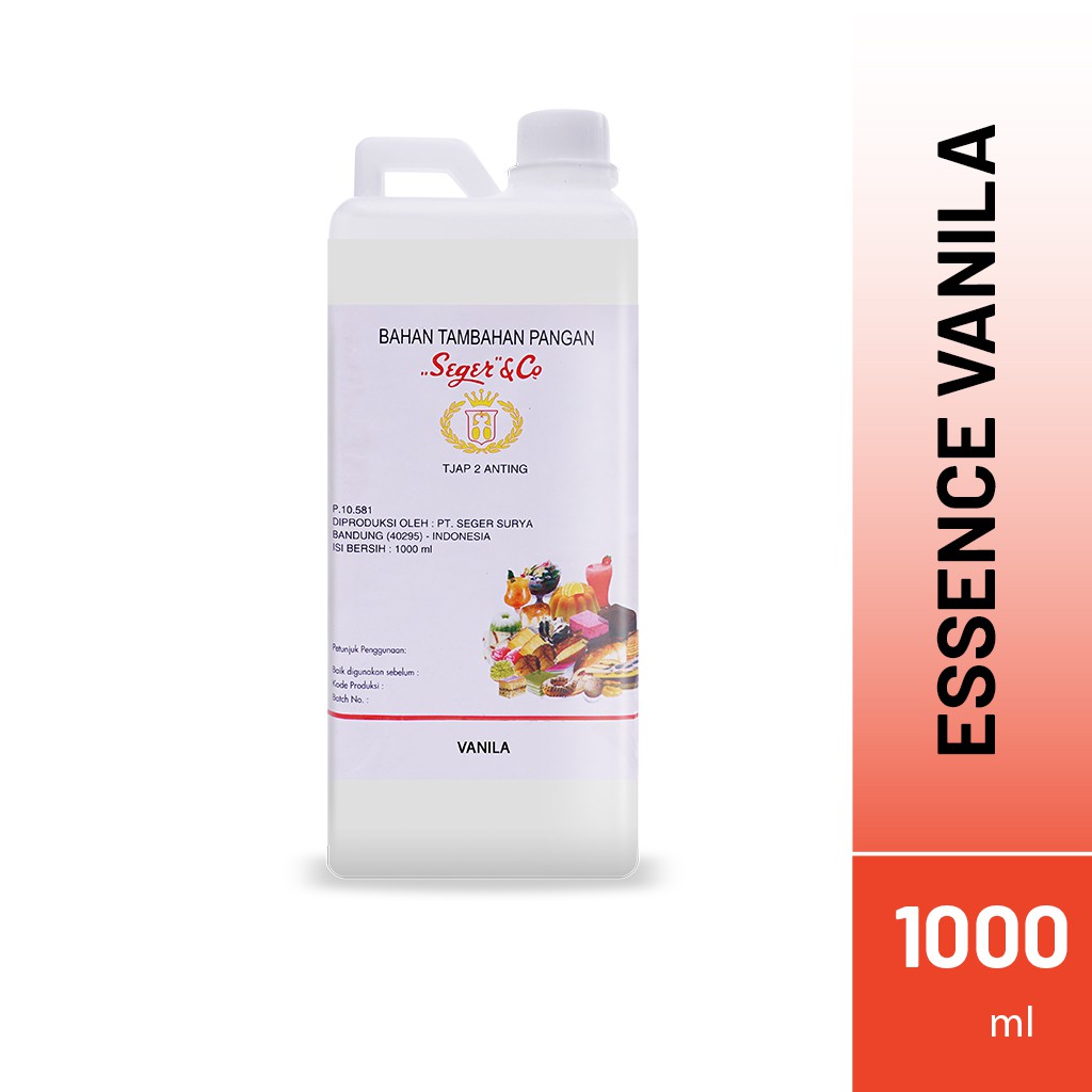 

Seger & Co Vanila Kental Essence Pasta Perisa Makanan 1 Liter Food Flavors Bahan Tambahan pangan